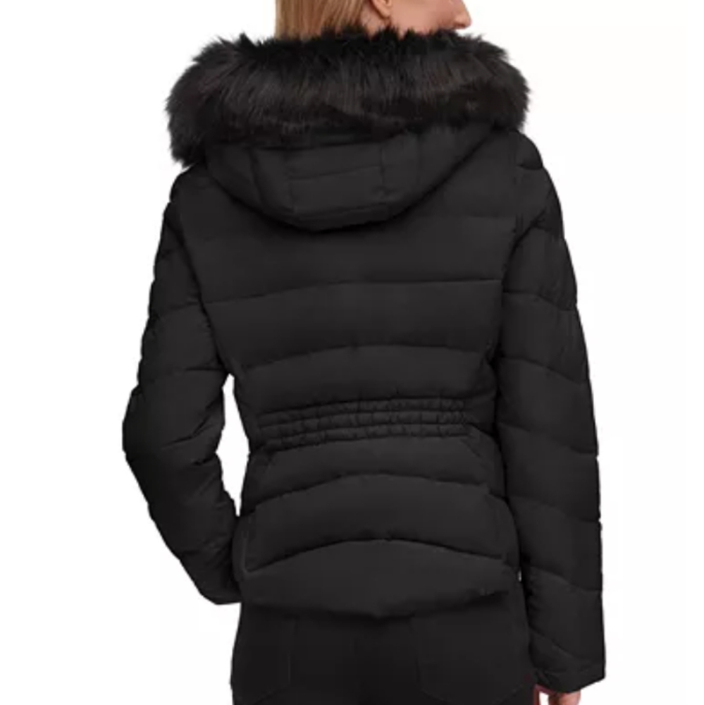 Calvin Klein Hooded stretch puffer coat